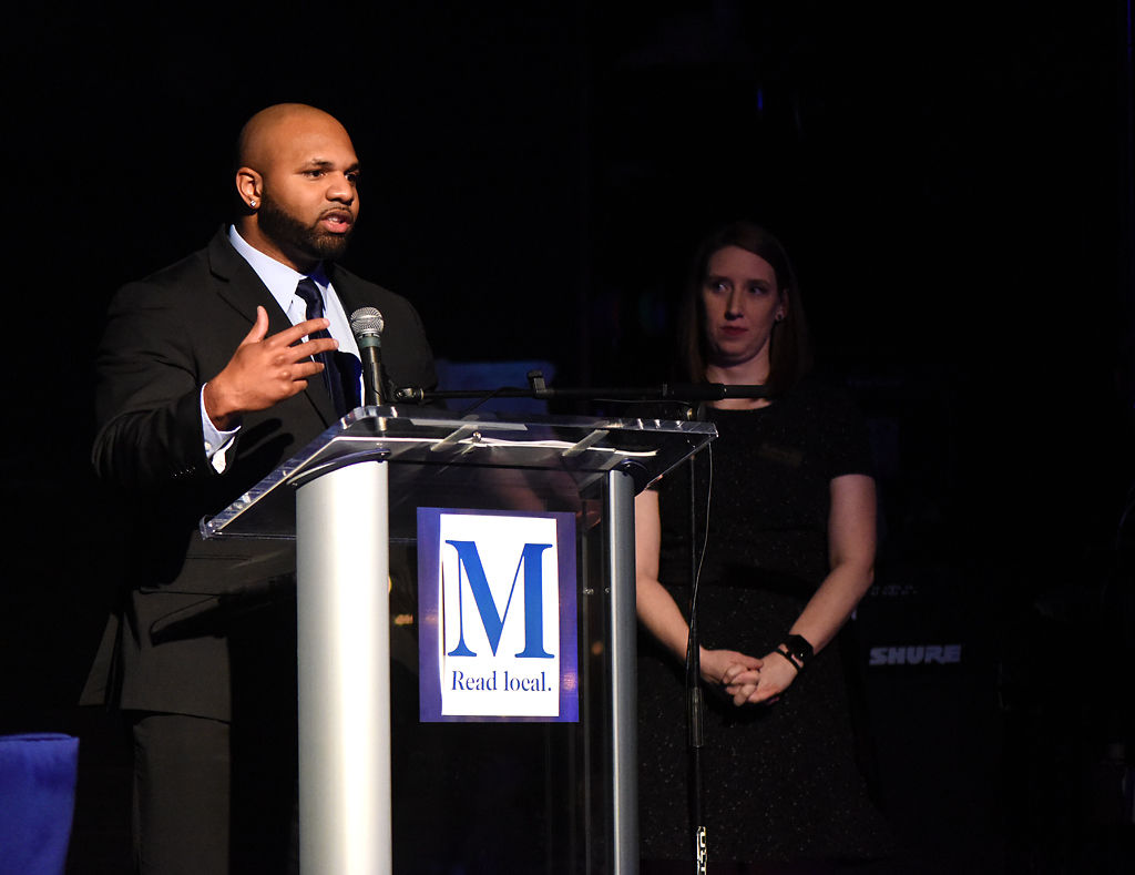 De'Vion Moore introduces the Sherman Brown Jr. Award